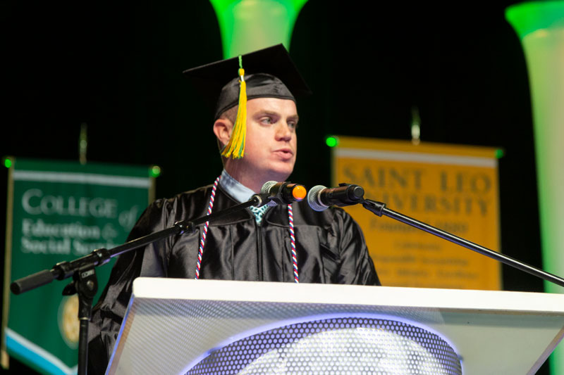 Timothy Robinson of Jacksonville FL gives commencement address